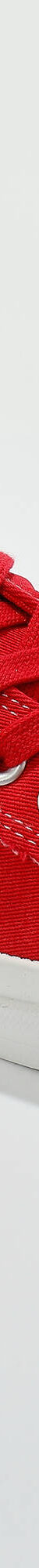 Tennis lacées en toile délavée à surpiqûres (rouge) Tennis lacées en toile délavée à surpiqûres (rouge)